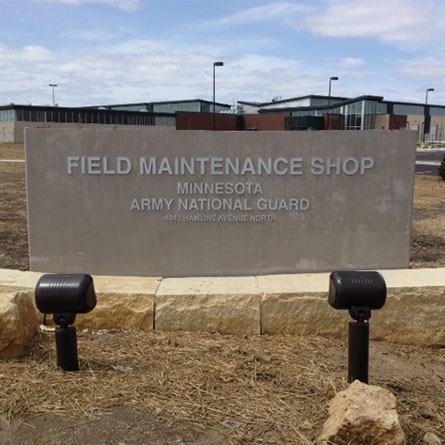 Minnesota Army National Guard (ANG) Shops Sign 