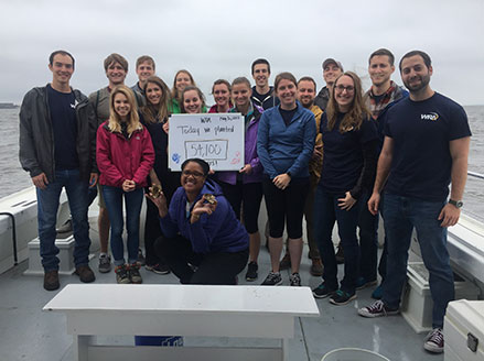 WRA Oyster Planting Boat Trip